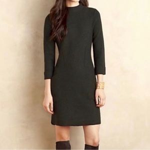 Anthropologie Sparrow Boiled Wool Mock Neck Dress